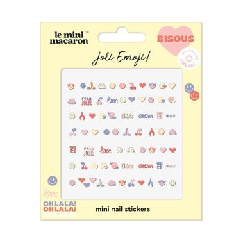 Joli Emoji Autocollants pour Ongles