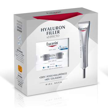 Pack Hyaluron-Filler Crème de jour pour le visage Peau sèche + Contour des yeux