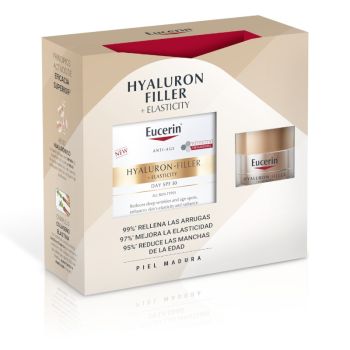 Pack Hyaluron-Filler Elasticity Crema de Día + Mini Crema de Noche