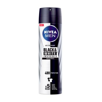 Men Invisible Black &amp; White Déodorant Spray