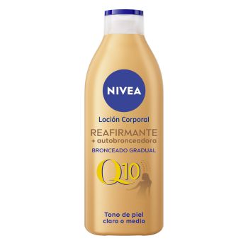 Q10 Loción Corporal Reafirmante y Autobronceadora