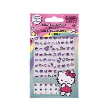 Hello Kitty Stickers et Strass pour Décoration d&#039;Ongles