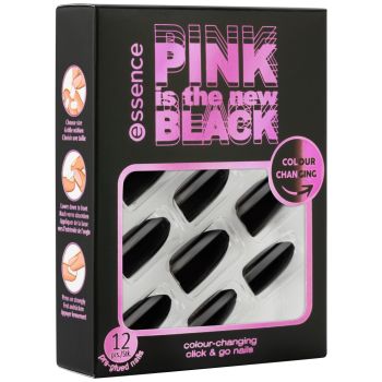 Pink Is The New Black Unhas Postiças Click &amp; Go 