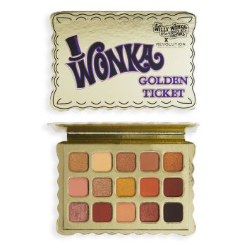 Willy Wonka Golden Ticket Paleta de Sombras
