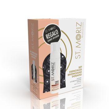 Set Esenciales Bronceado Dorado + Guante