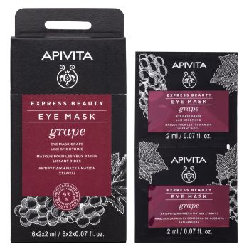 Express Beauty Mascarilla Antiarrugas Contorno de Ojos con Uva