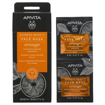 Express Beauty Mascarilla Facial Iluminadora con Naranja