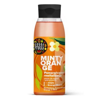 Tutti Frutti Óleo de banho revitalizante com laranja e menta + Energy Shot C