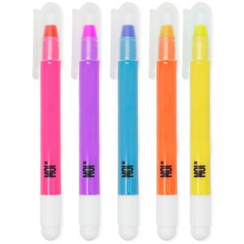Set de 5 crayons de cire néon