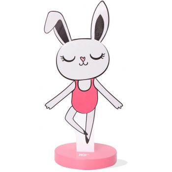 Muñeca Lady Bunny de Madera Magnética