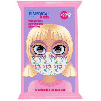Máscara Cirúrgica Infantil para Meninas