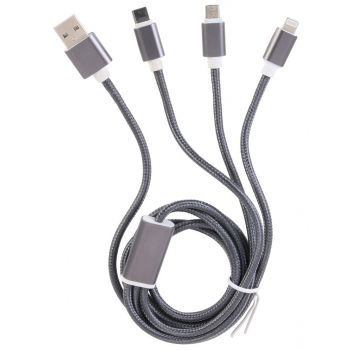 Cable USB 3 en 1 MICRO USB-T C