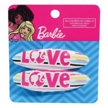 Conjunto de 2 clipes de cabelo Barbie Love