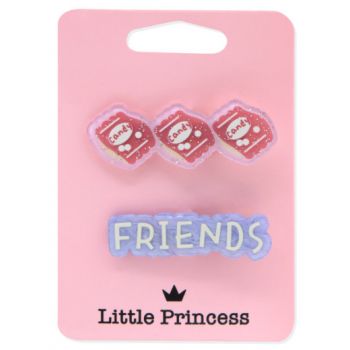 Little Princess Set 2 Clips Friends y Bricks
