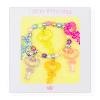 Pulseira Elástica Little Princess Chave Multicolor