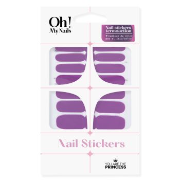 Oh My Nails Stickers Thermoaction Rose à Lila
