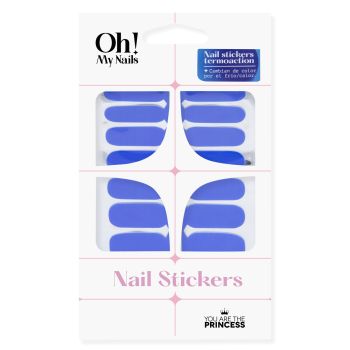 Oh My Nails Stickers Termoaction Azul