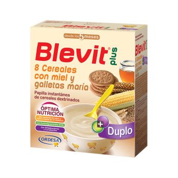 Blevit Plus Duplo 8 Cereales con Miel y Galletas María