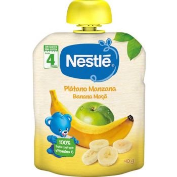 Puré Plátano y Manzana en Bolsita