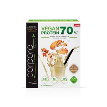 Vegan Protein 70% Batido Proteínico Galletas con Avellanas en Polvo