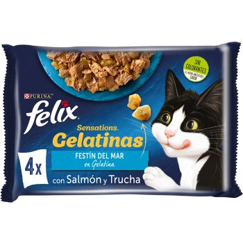 Felix Sensations Gelatina Pescado Comida para Gatos