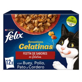 Comida para Gatos Felix Sensations Gelatinas 