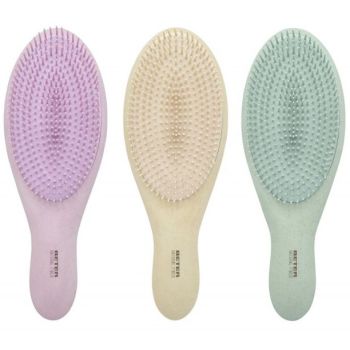 Escova de fibra natural para desembaraçar