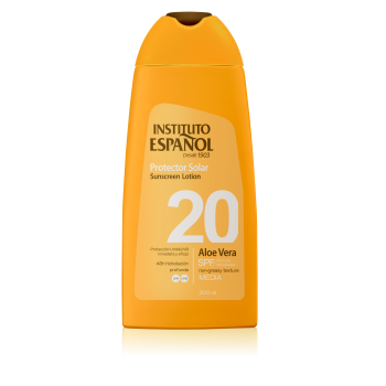 Lozione solare all'aloe vera SPF20