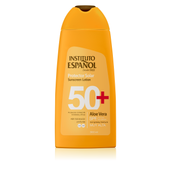 Lozione protettiva solare a base di aloe vera SPF50+