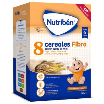 Papilla 8 Cereales con Miel Fibra