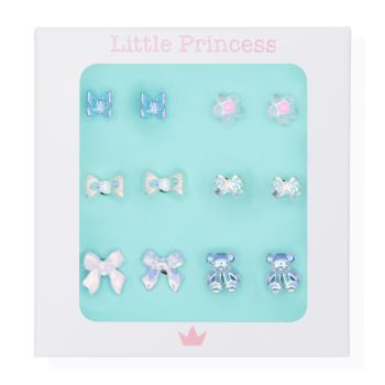 Conjunto Little Princess de 6 Pares de Brincos Colorful