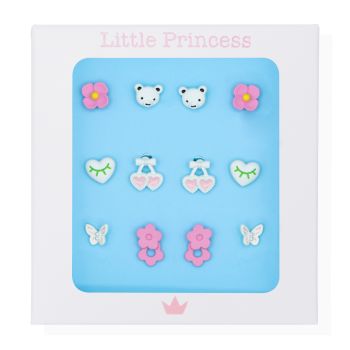 Little Princess Set 6 Paires de Boucles d&#039;Oreilles Cute Combo
