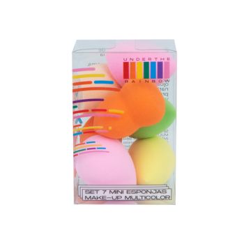  Set de 7 Mini Éponges de Maquillage Multicolores