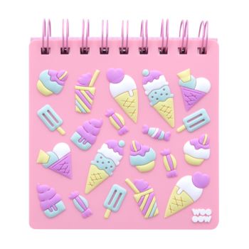 O caderno de silicone para gelados