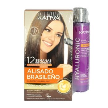 Kit Alisamento Brasileiro com Ácido Hialurónico + Shampoo Hyaluronic