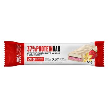 ProteinBar Barre protéinée à la vanille et à la fraise avec chocolat blanc
