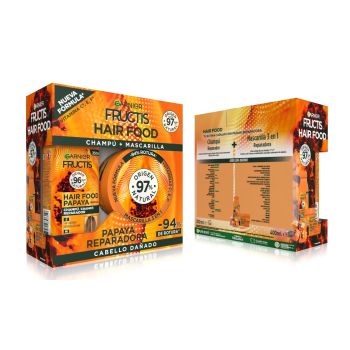 Pack Fructis Hair Food Papaya Reparadora Champú + Mascarilla