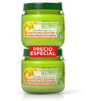 Imagen de Fructis Hair Bomb Keratina Mascarilla Capilar Liso & Brillo
