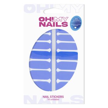 Oh My Nails! Autocolantes Termoativos Azuis