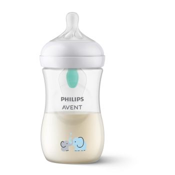 Avent Natural Response biberão elefante com AirFree