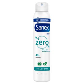 Desodorante Spray Zero % Extra Control Protección 48h