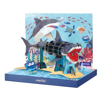 Eco 3D Puzle Tubarão Blanco (Deluxe)
