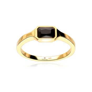 Anillo Aker Plata de Ley / Recubrimiento oro 18K