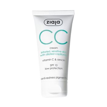 Crème CC correctrice pour les peaux irritées et sensibles