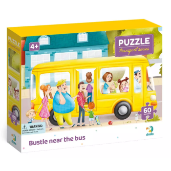 Puzzle Autocarro de transporte 60 peças
