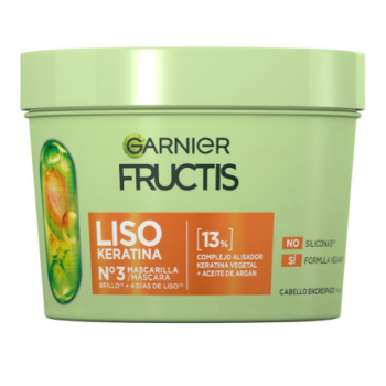 Fructis Método Liso Mascarilla Capilar Liso Keratina Nº3
