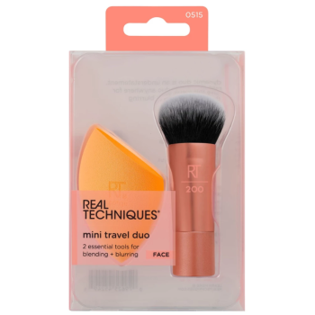 Mini Travel Duo Brocha y Esponja de Maquillaje