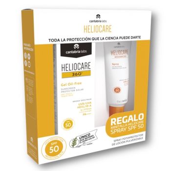 Heliocare Pack Gel Oil Free 360º SPF 50 + Spray SPF 50+