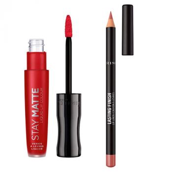  Pack Labial Líquido Stay Matte + Perfilador Lasting Finish 