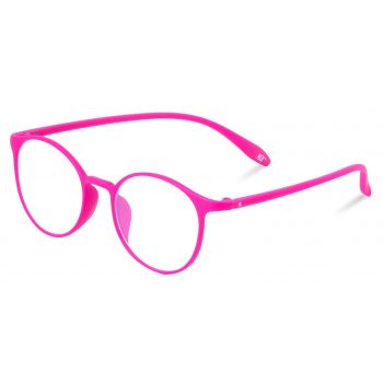 Óculos Redondos Flexíveis Rosa